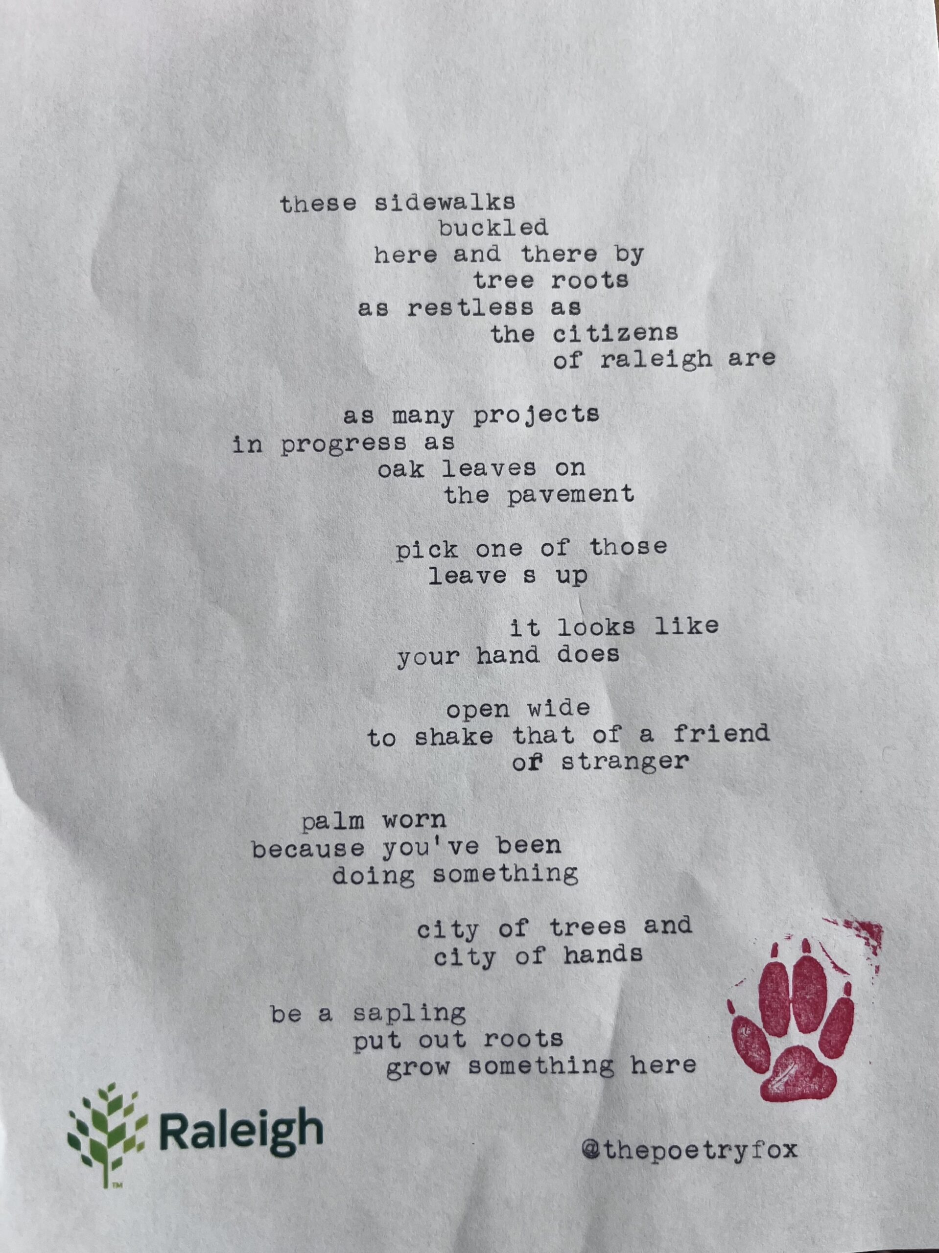 Poetry Fox Tree Poem